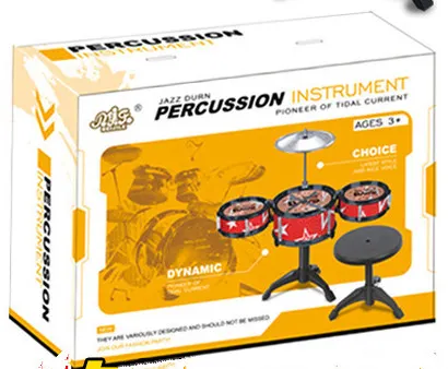 Enfants Enfants Jouets Éducatifs Rock Drums Simulation Instruments De Musique Trois tambours en gros