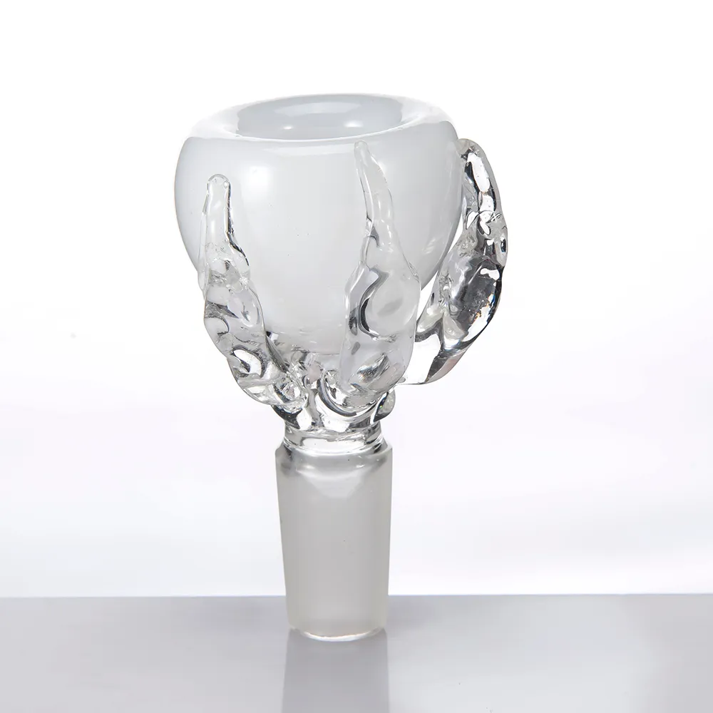 Dragon Claw Bow Glass Bowl Dry Herb Holder 14mm 18mm Manlig fog för glas Bongs Vattenrör