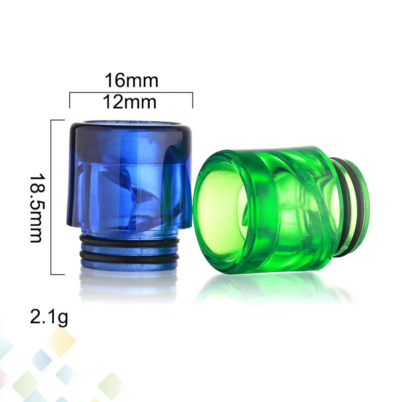 Spiral Drip Tip 810 Helical DripTips for 810 Smoking Accessories TFV8 TFV12 Airflow Mouthpiece