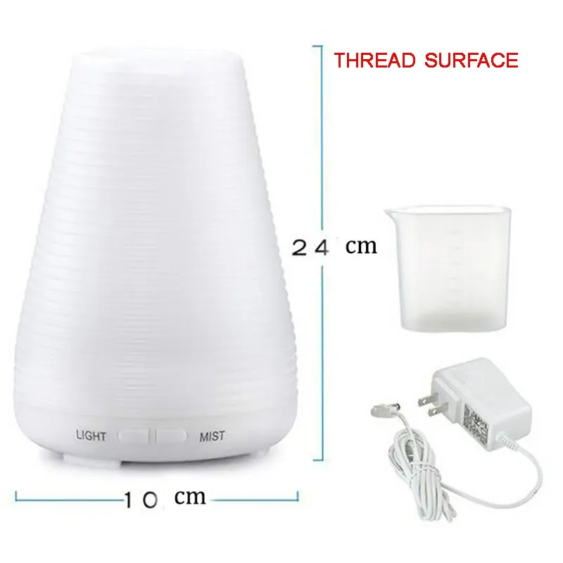 Humidificateur ultrasonique à lumière LED, 7 couleurs, protection sèche, huile essentielle, diffuseur d'arôme, brumisateur d'air plus frais pour la maison