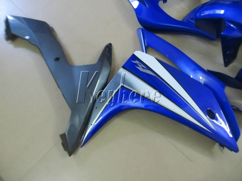 ヤマハYZF R1 07 08 blue Black FairingsセットYZFR1 2007 2008 YI10の注入ボディワークフェアリングキット