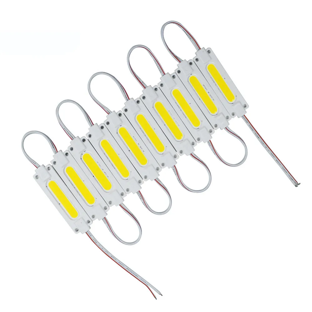 حقن COB وحدة الصمام ضوء مصباح DC12V 2W COB IP65 للماء الخلفية LED الصمام وحدة ضوء شحن مجاني