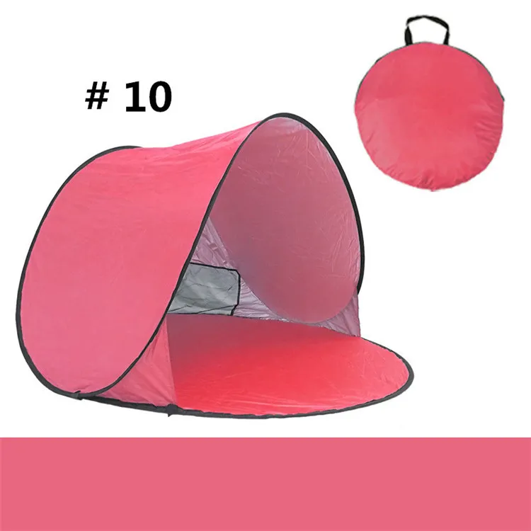 Snabb automatisk öppning Vandringstält Utomhus Camping Shelter 50+ UV Protection Family Tent Beach Travel Lawn Home Multicolor med naglar