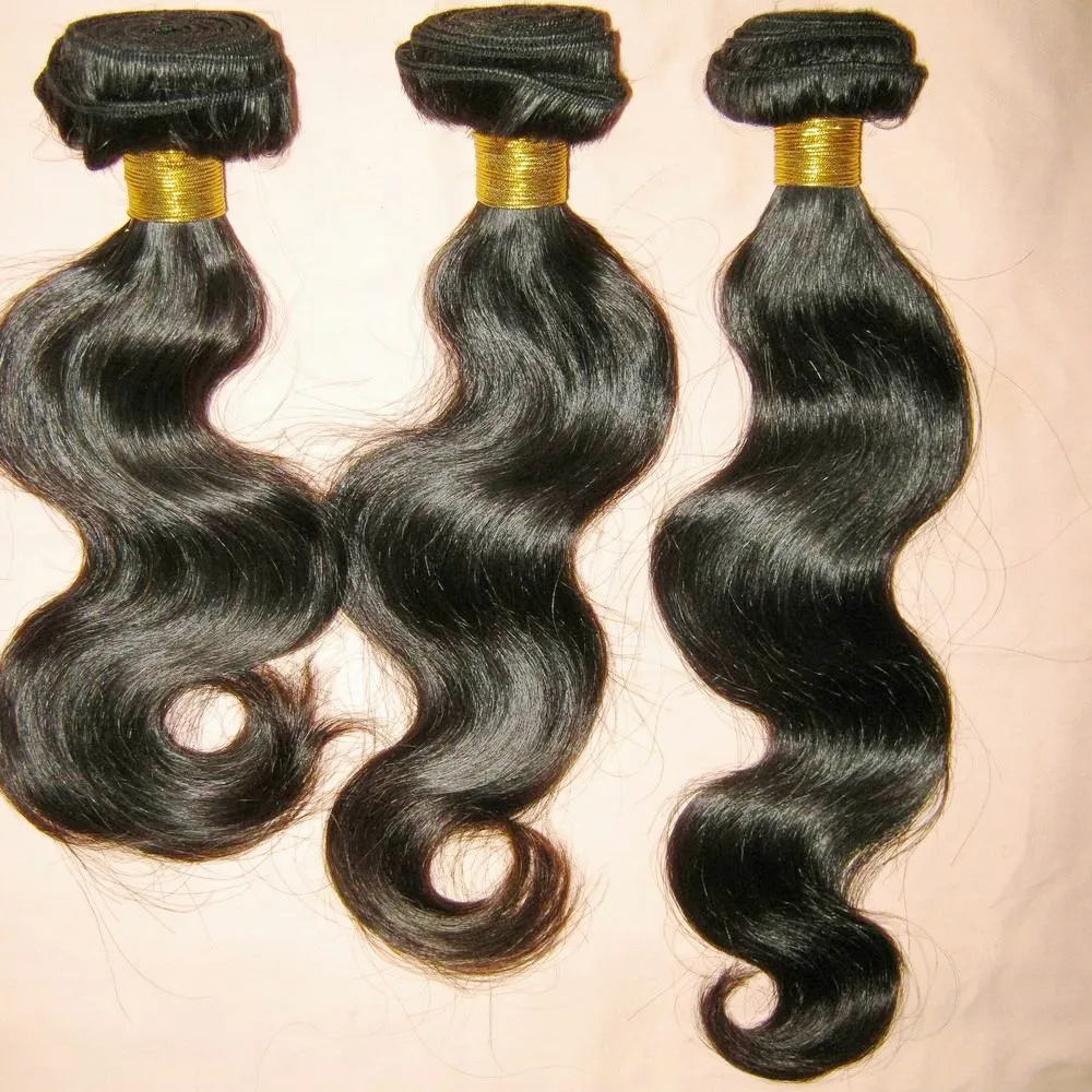 Лучшая сделка 7a Feave Crazy Advance 3 Бандалы Тело волны Перуанские Человеческие Волосы Тканье Бесплатный клубок