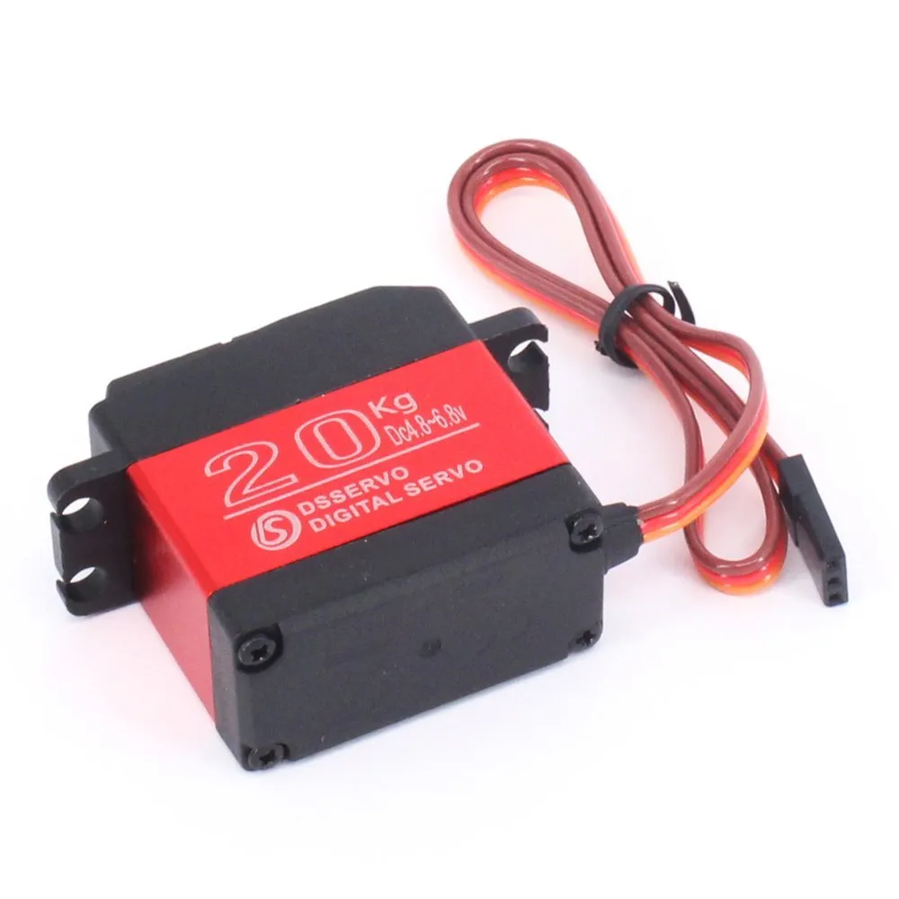 DS3218 Update Digital RC Servo Hohes Drehmoment 20 kg Vollmetallgetriebe Digital Dervo Baja Servo Wasserdicht für Baja Bars Steuerwinkel 180