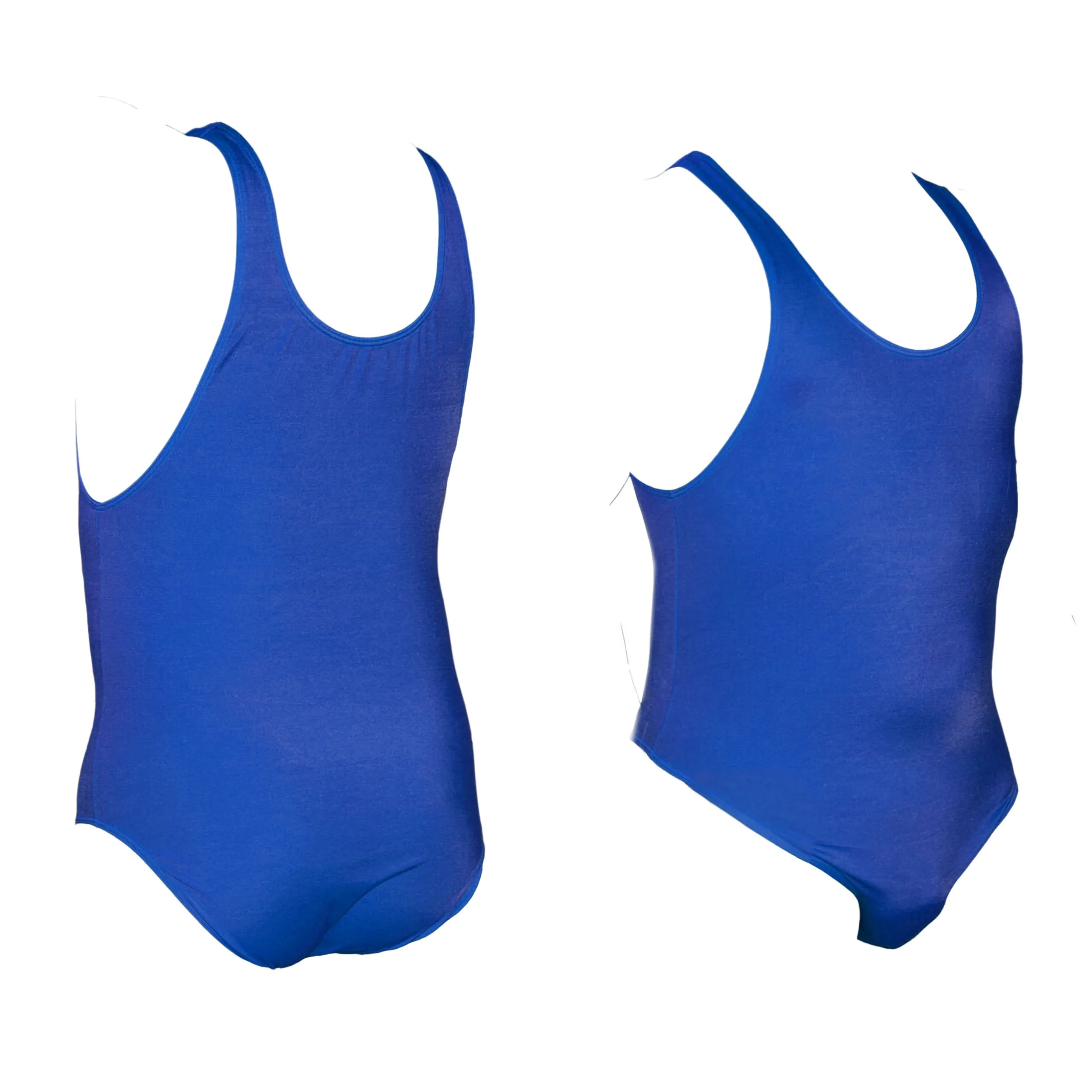 Mens Leotard Body Pak Ondergoed G3081 Solid Color Stretchy Gym Show Pak Fabric Bikini Poly Spandex