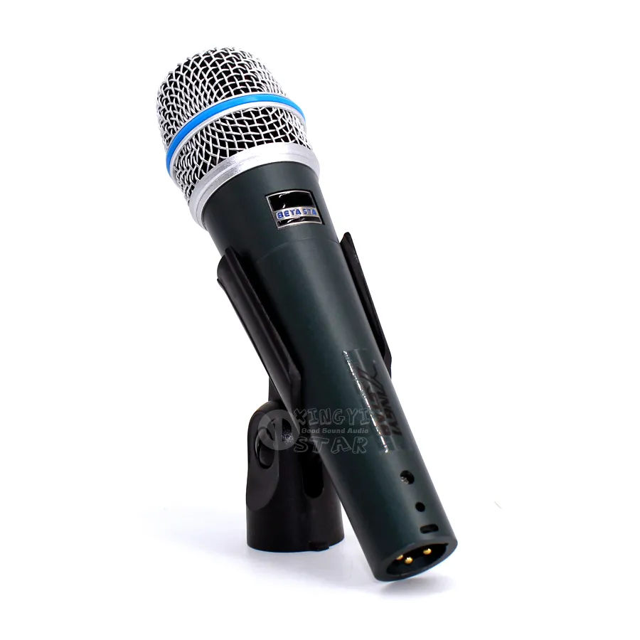 Beta57 Professional Beta57a Supercardioid Караоке Ручной динамический проводной микрофон бета 57a 57 микрофон микрофоно микрофон стадии певицы