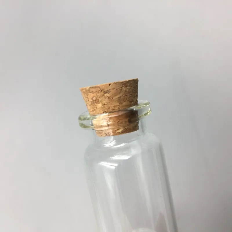 8 ml 22x40x12.5mm Küçük Mini Temizle Cam Şişeler Kavanozlar Cork Stopers / Mesaj Düğün Ile Dilek Takı Parti İyilik