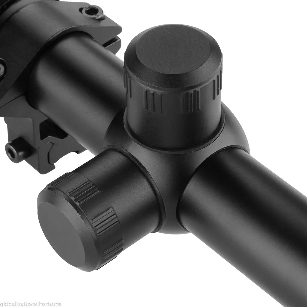 3-9x40 EG RedGreen Optique de carabine à air illuminée Sniper Scope Sight avec support de paire