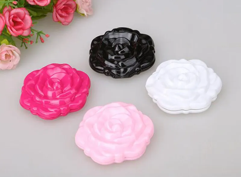 Новая 3D Rose Compact Cosmtic Зеркало Симпатичные Девушка Макияж Зеркало MD51 12 Шт. / Лот Бесплатная Доставка