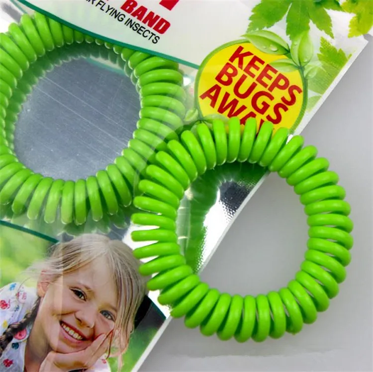 Nouvelle bonne qualité Bande anti-moustiques Bracelets Anti-moustiques Pure Natural Adultes et enfants Bande de poignet couleurs mélangées Pest Control I011