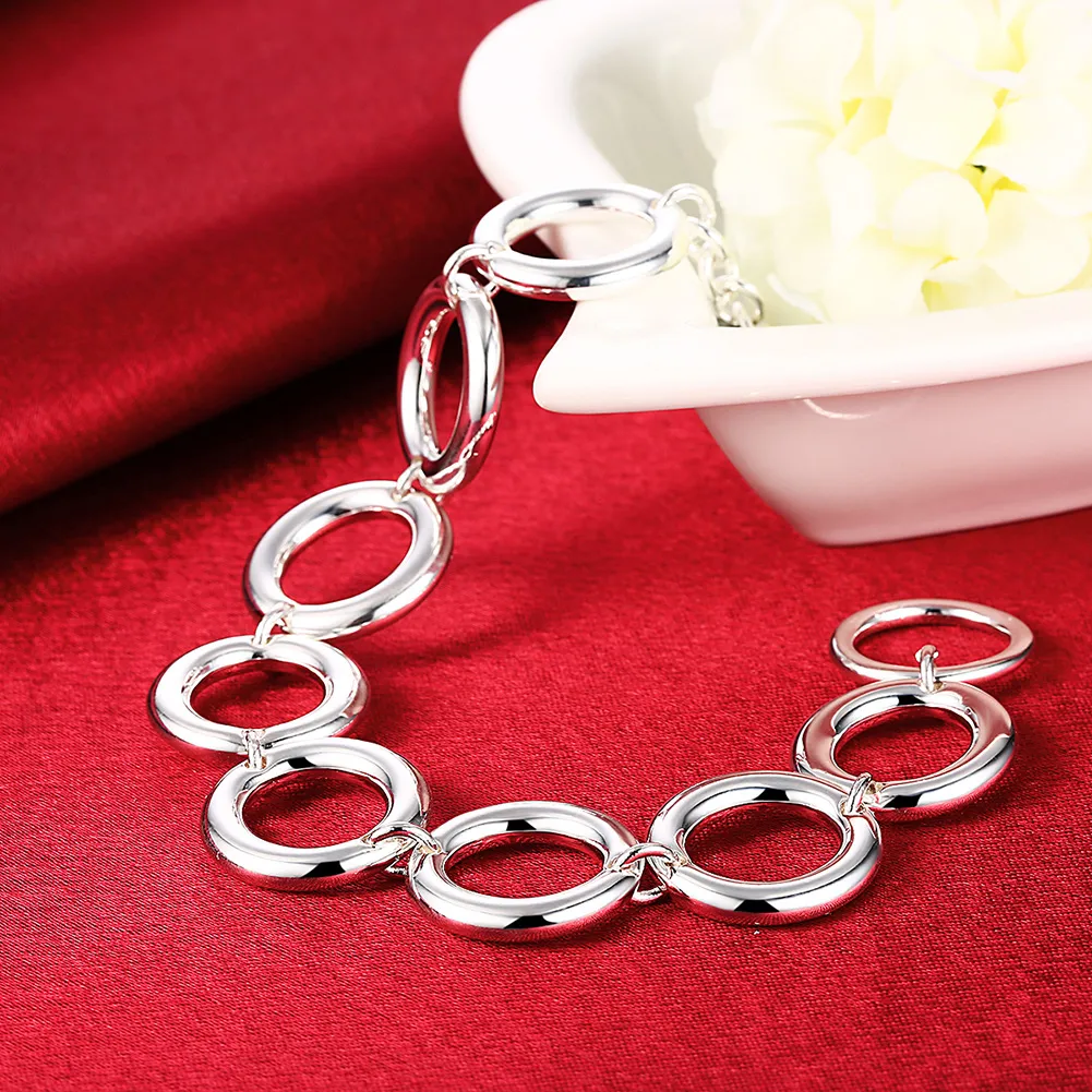 Wholesale - Retail lowest price Christmas gift, new 925 silver fashion Bracelet YBH147