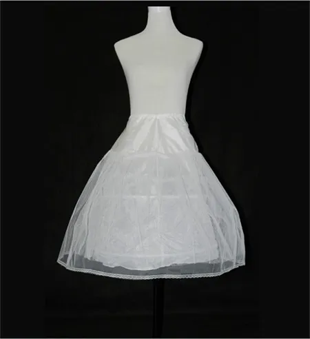 2017 Son Çocuk Petticoats Düğün Gelin Aksesuarları Küçük Kızlar Crinoline Beyaz Uzun Çiçek Kız Resmi Elbise UNLERSKIRT3059413761