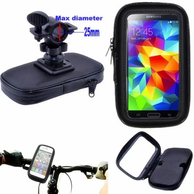 For Samsung S7 Waterproof Motorcycle Bicycle Bike Cycle GPS Mount Phone Holder for iPhone 6 6s Plus 7 Plus Samsung S6