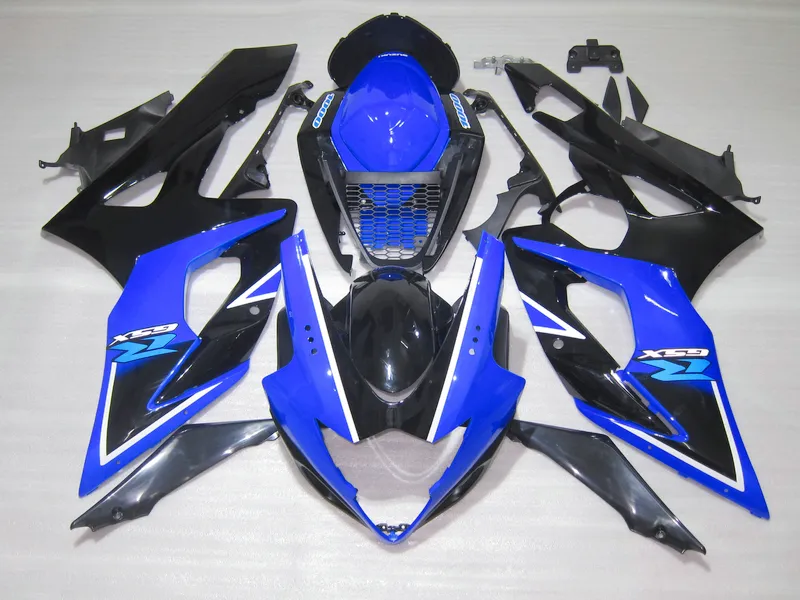 Kit carena più venduto per stampaggio a iniezione per Suzuki GSXR1000 05 06 set carene blu nere GSXR1000 2005 2006 OT15