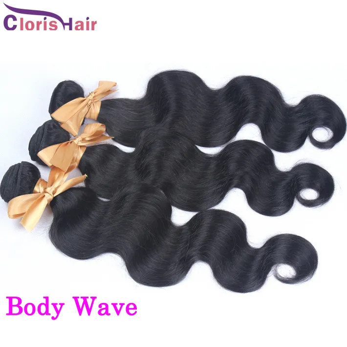 Deep Curly Raw Virgin Indian Brasilian Peruansk Malaysian Loose Body Wave Bunds obearbetade mänskliga hårväv Kinky Straight Ext2562439