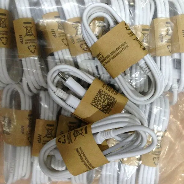 1000 sztuk do Samsung S4 Kabel Dobra jakość Pakiet Pakiet Wrap Micro USB Data Sync Kabel Ładowarka do Samsung Galaxy S3 S4 Uwaga 4