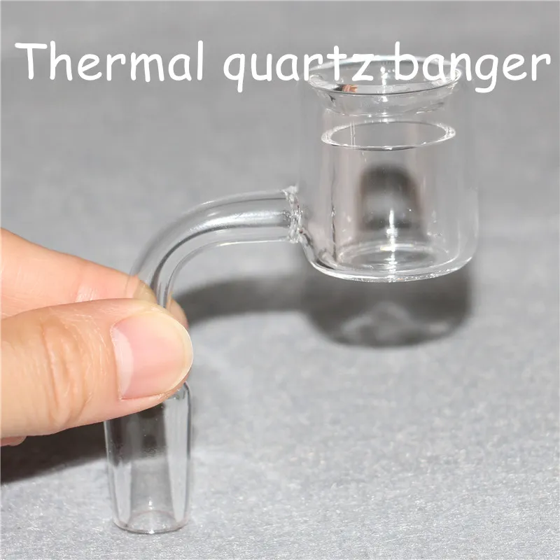 Quartz Thermal banger nail, Hookahs,Double wall thermalquartznail, 10mm 14mm 18mm, male female ,100% real