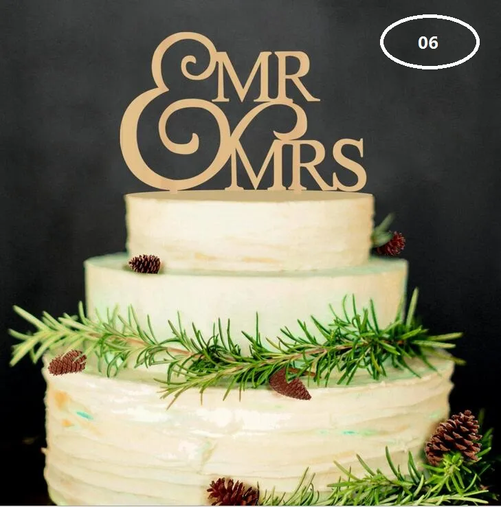 Le matériel de bois gâteau de mariage inséré carte gâteau de mariage inséré personnalisé décoration de mariage bouchon en bois WT047