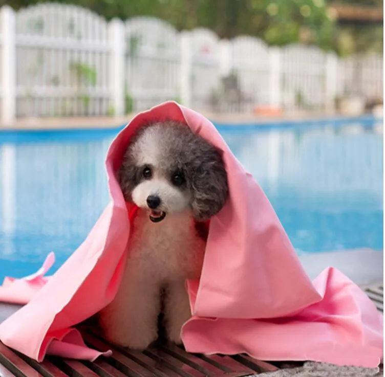 43x32cmペット犬猫吸収性タオルソフトブランケット子犬クリーニング入浴クイック乾燥タオル多機能車洗浄タオル犬グルーミング