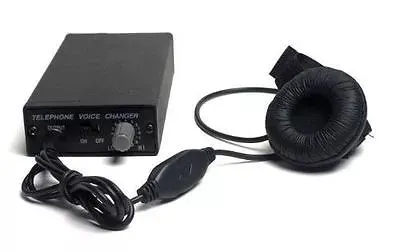 Mais novo telefone trocador de voz Professional voz Disjuntor Transformador Transformador de telefone televoicer handheld Mudança de Voz Gadgets preto