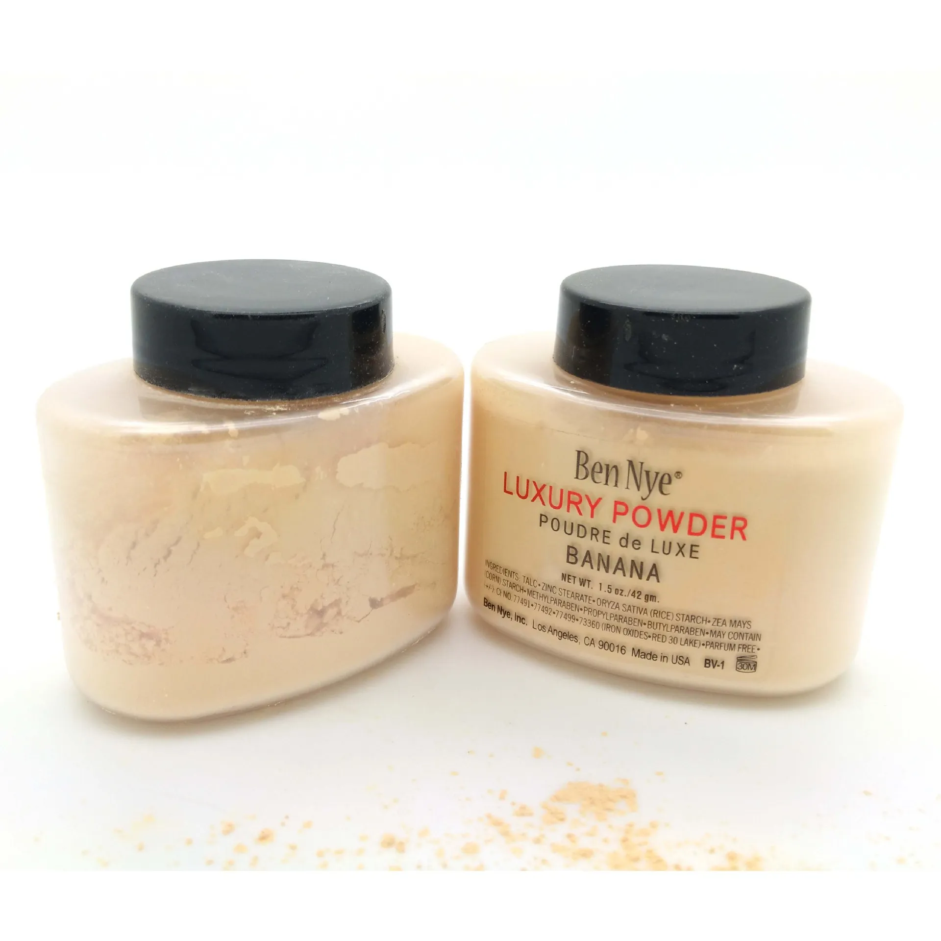 Ben Nye Luxury Powder 42g Nuova cipria naturale per il viso in polvere impermeabile nutriente Banana illumina la lunga durata Spedizione gratuita + REGALO