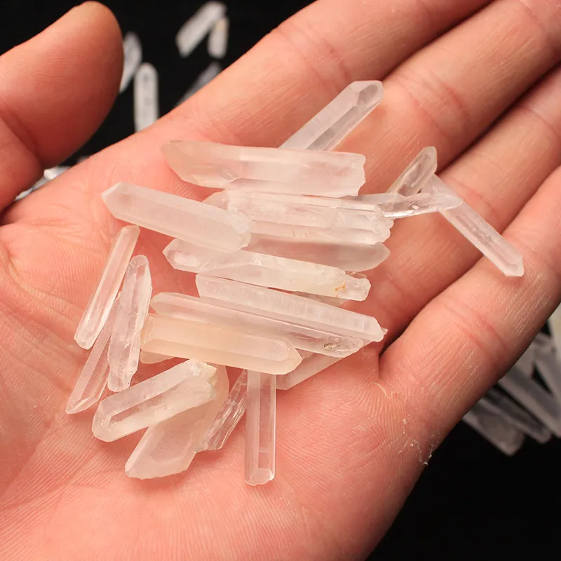 Wholesale 100g High Quality Bulk Small Points Clear Quartz Crystal Mineral Healing reiki & good lucky energy Mineral Wand