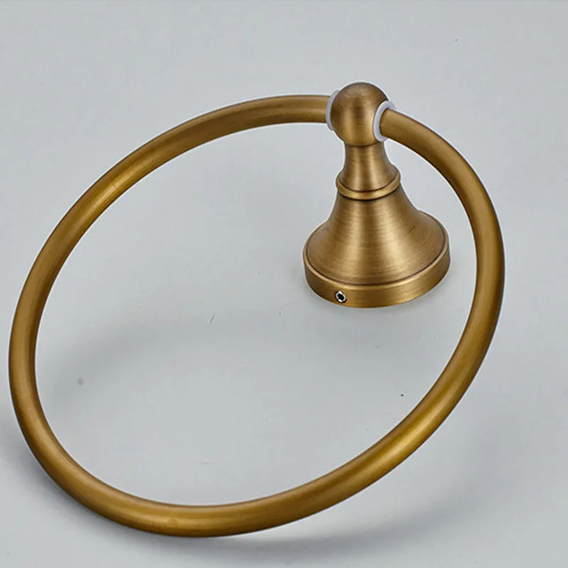 Vintage brass towel ring deals