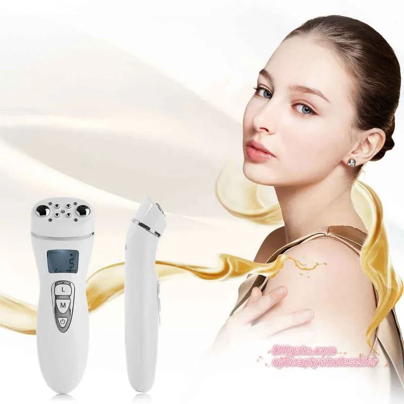 2017 Newest LED light thearpy EMS Radio Frequency RF beauty machine for skin care body face slimming DHL free shipping