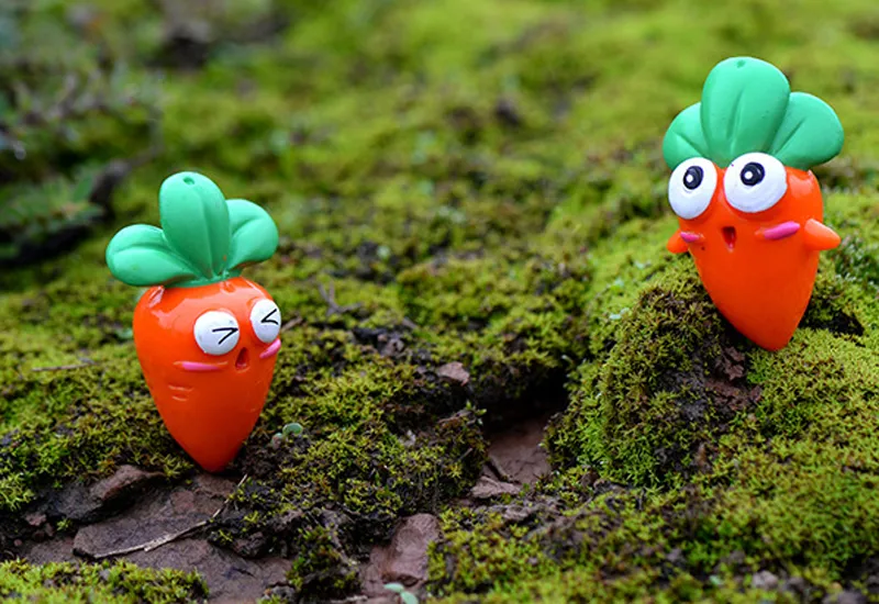 Carrot dolls miniature figurines terrarium bonsai resin craft fairy garden gnome Micro Landscape decoracion jardin9100894