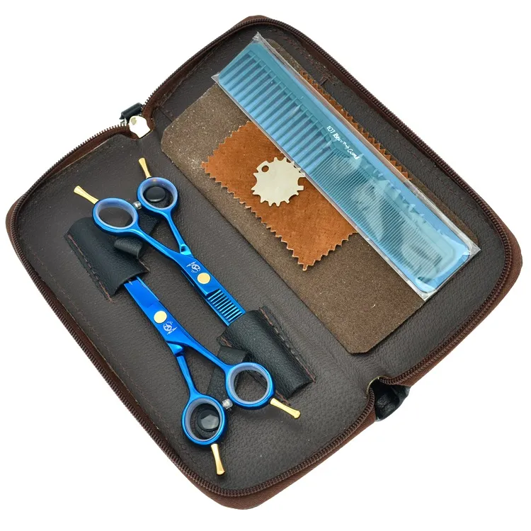 5.5 "New Meisha Hair Scissors Set Professionele Haar Snijden Schaar Dunning Shears Barber Hairdressing Scissors Sharp Edge Shears, HA0007