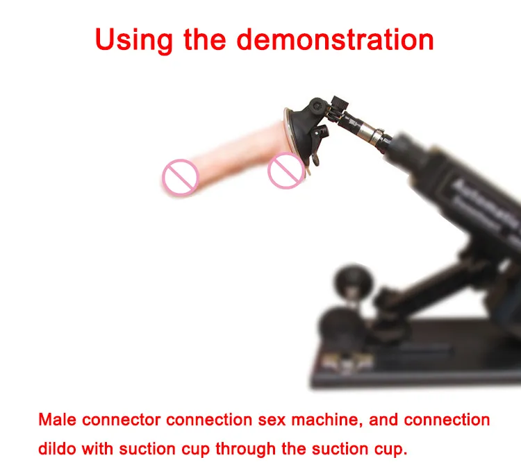 Sex Machine Dildo Attachment Fixat Bracket Female Connector Male Connector för kuk penis med sugkopp Sex Machine Gun Acc3130348