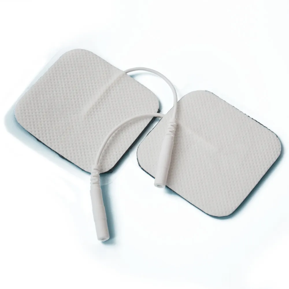 Electrode Pads With Conductive Gel For TENS Unit Size 5*5cm With Plug Hole  2.0mm From Cn_topseller, $0.92