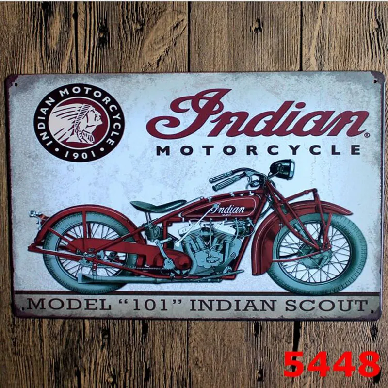 Wakacje Dekoracji Motocykl Vintage Craft Tin Sign Retro Metal Malarstwo Antyczne Żelazne Plakat Bar Pub znaki Wall Art Naklejki