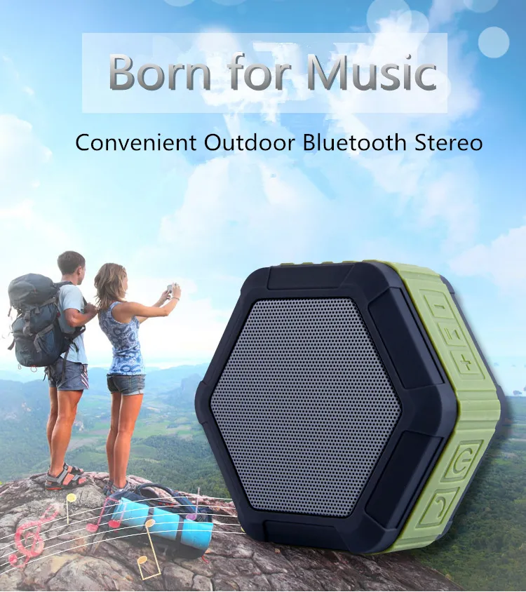 Haut-parleur Bluetooth Mini sans fil IPX7 étanche Portable stéréo HIFI qualité sonore soutien extérieur mains libres + boîte de vente au détail exquise