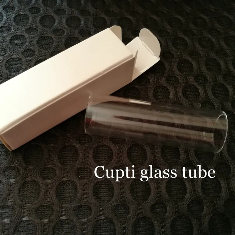 Cupti Glass Wymienna szklana rurka szklana dla Kanger Kangertech Atomizer 75W TC Starter Zestaw 60 mm 19 mm przezroczysty z pojedynczym opakowaniem