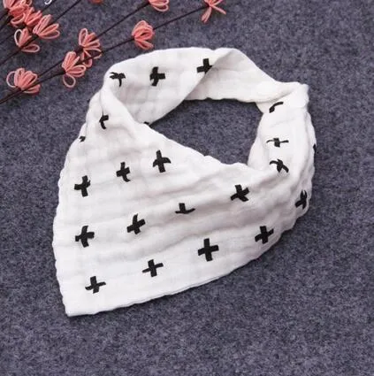 Ins 12 Styl Baby BIBS 100% Bawełna Lunch Śliniaki / Ręcznik Saliva Dziecko Dzieci Niemowlęta 4 warstwy gaza przemyte ręcznikiem kąpielowym wodnym