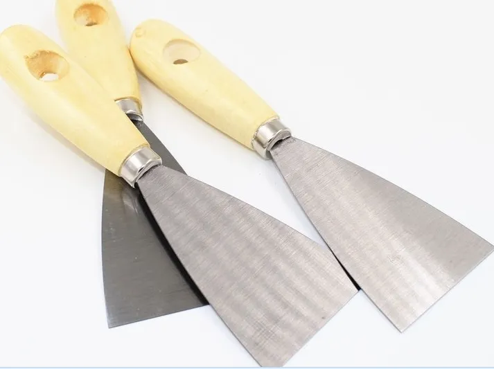 12pcs outils de construction en acier inoxydable couteau à mastic 18cm 2.5inch