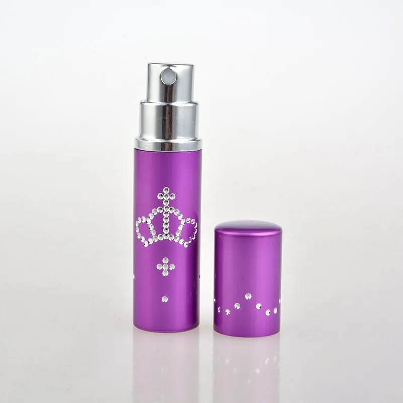 Mini bouteille de Parfum couronne impériale de diamants portables de 10ML avec récipient de Parfum vide F2017874