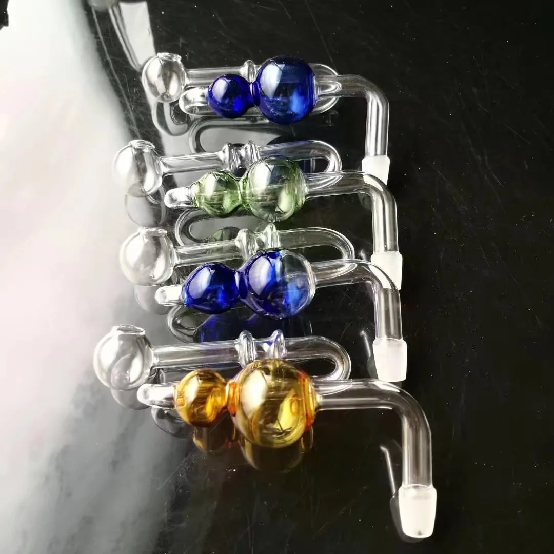 Assorted gourd pot glass bongs accessories , Glass Smoking Pipes colorful mini multi-colors Hand Pipes Best Spoon glas