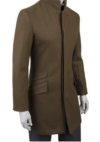 メーカー公式福袋 17グリーンブラウンブラック韓国の10代のスタンド襟ウールコート男性トレンチジャケットメンズウールコートオーバーコート冬s 3xl 送料無料エルローズ アパレル メンズ服 Crypto Earnup Caddsolutions Org