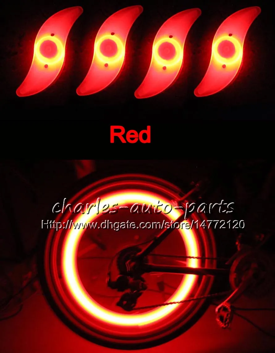 1USD LED Flash Luce pneumatici Ruota bici Luce tappo valvola Auto Bici Bicicletta Motocicletta Moto LED Ruota pneumatici Lampada LED auto 9 6472924