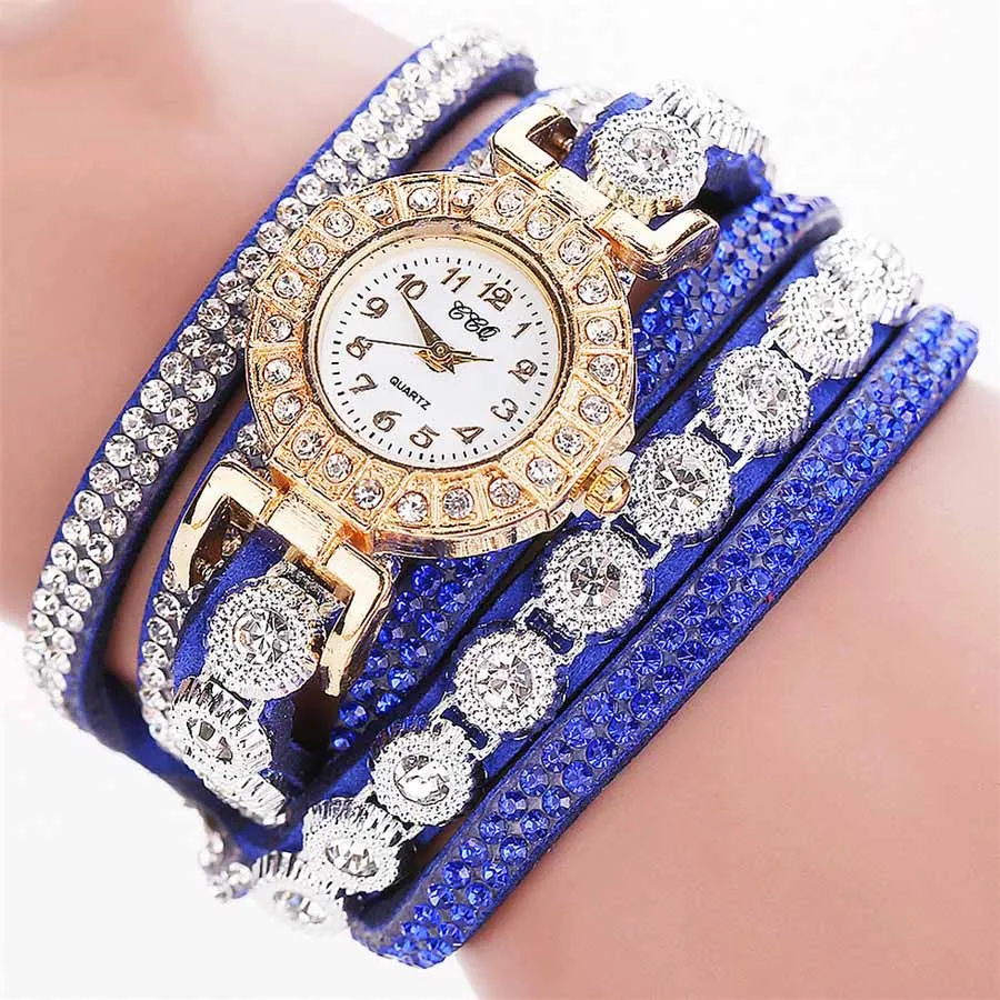 Luxury Fashion Casual Analog Quartz Rhinestone Watch Bracelet Watches