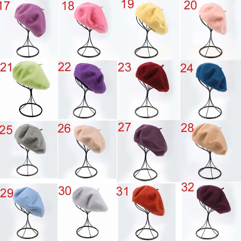 nuovi arrivi Cappello adulti Candy Colors Caps Cappello tutto abbinato berretto invernale caldo berretto di lana più i