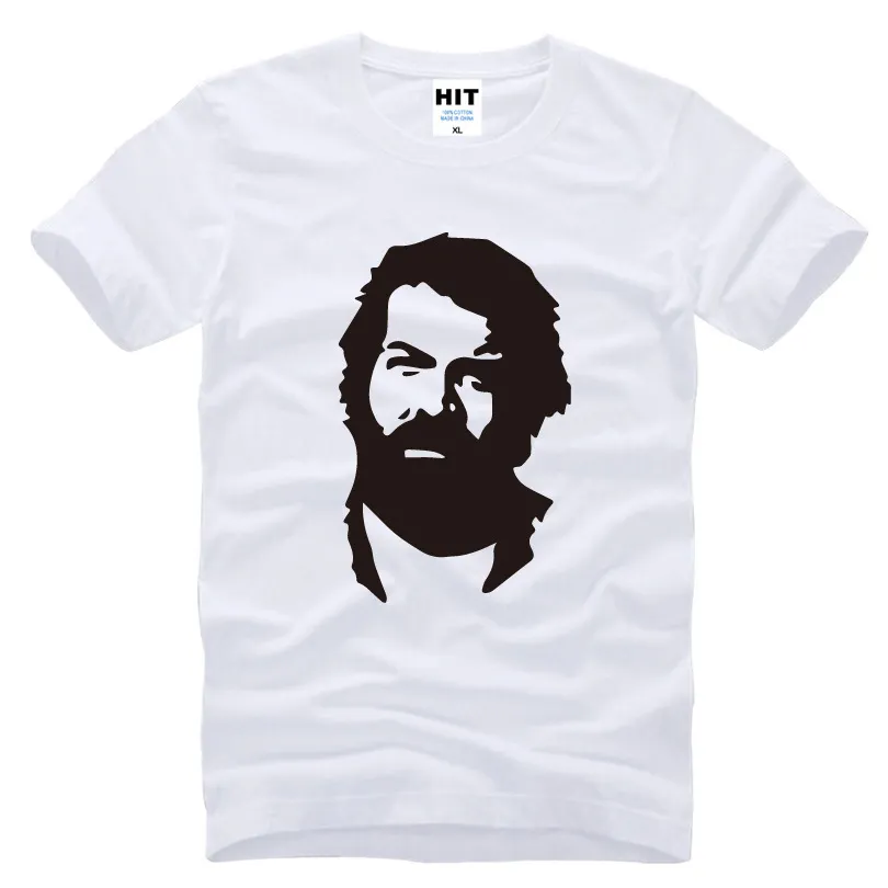 Neue Sommermode BUD SPENCER T-Shirts Männer Kurzarm Baumwolle Casual T-Shirts Mann Spaß Kleidung Kostenloser Versand OT-001