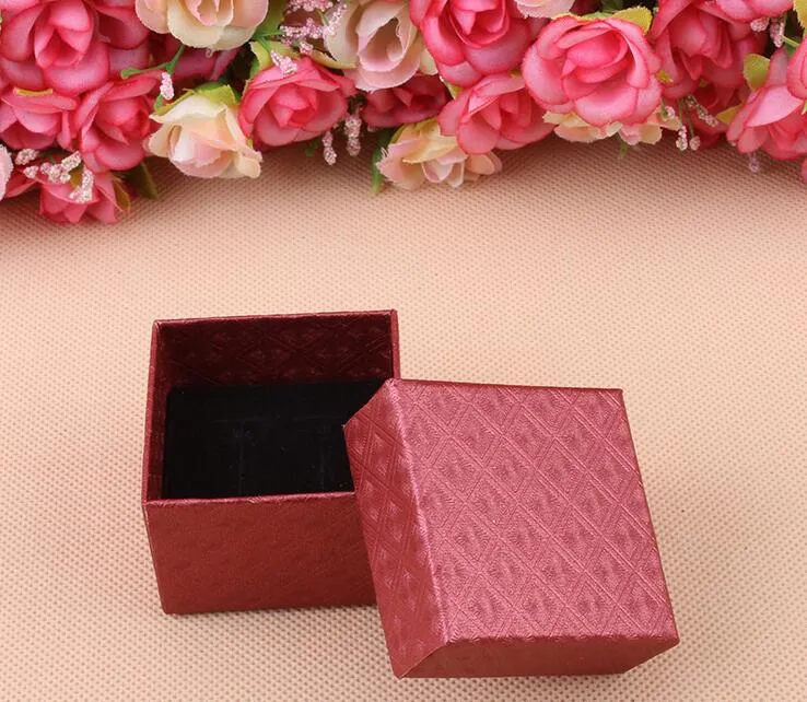 Квадратная форма ювелирные изделия Серьги кольца подарочные коробки квадратная коробка лук дело G197
