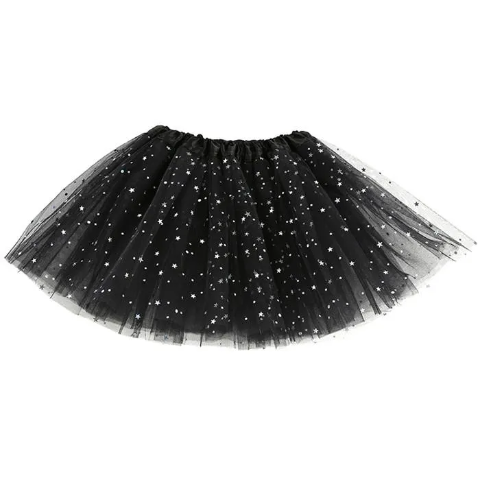 Princesa bonito do bebê Crianças da menina Ballet saia tutu vestido Pettiskirt Net Fios Glitter Dots Saias dança