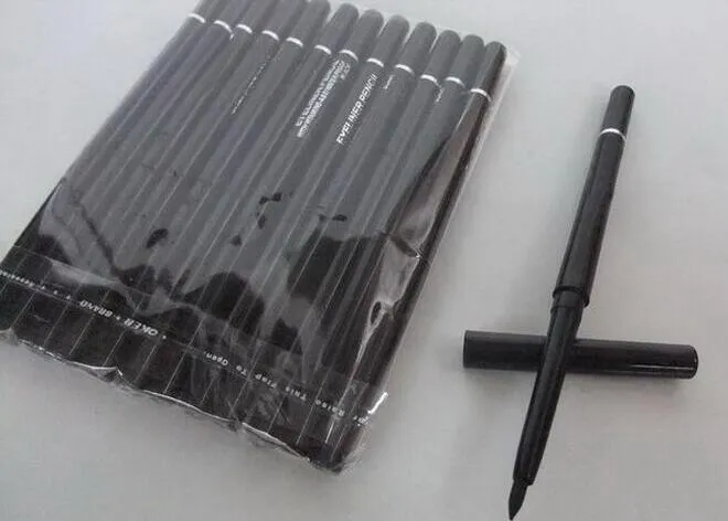 Gratis frakt varm hög kvalitet bästsäljande nyaste produkter automatisk roterande svart och brun eyeliner pen present