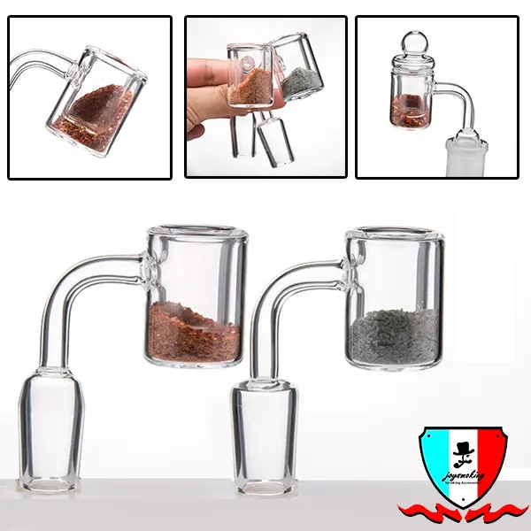 Thermalal Quartz Banger Acessórios para fumantes com areia colorida dentro de pregos sem pregos machos/fêmea articulação polida para tubo de água de vidro