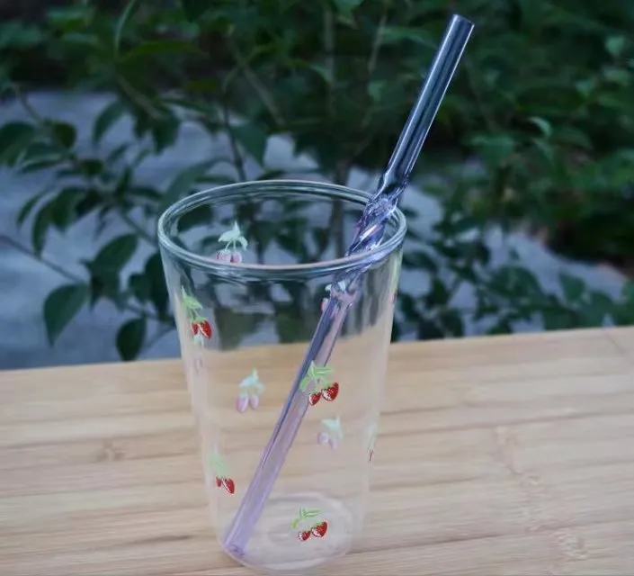 Couleur verre paille verre brûleur à mazout tuyau épais verre pyrex brûleur à mazout pour fumer du tabac tube clair conduites d'eau main hoo